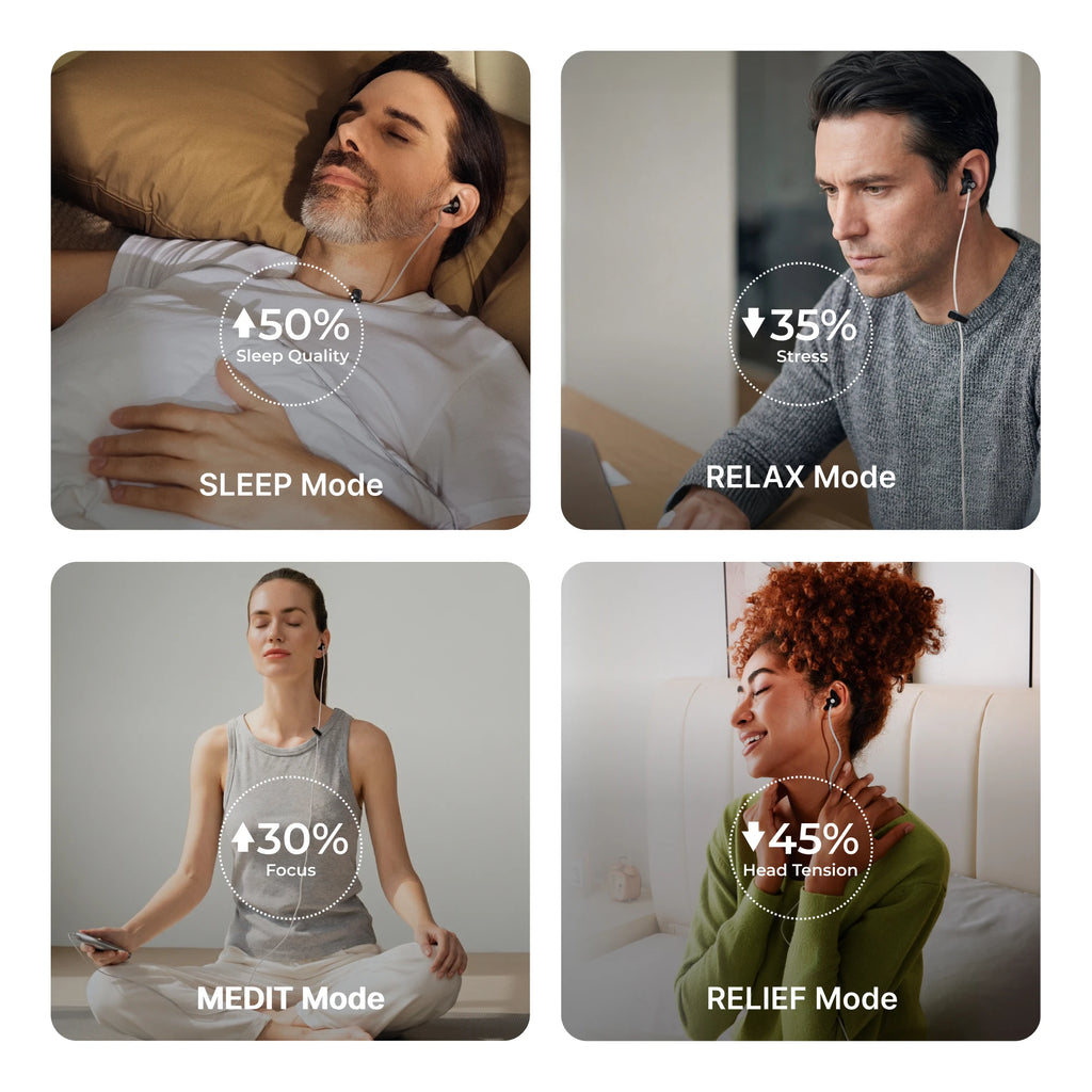 ZenoWell taVNS Ear Stimulator for Sleep & Stress Relief