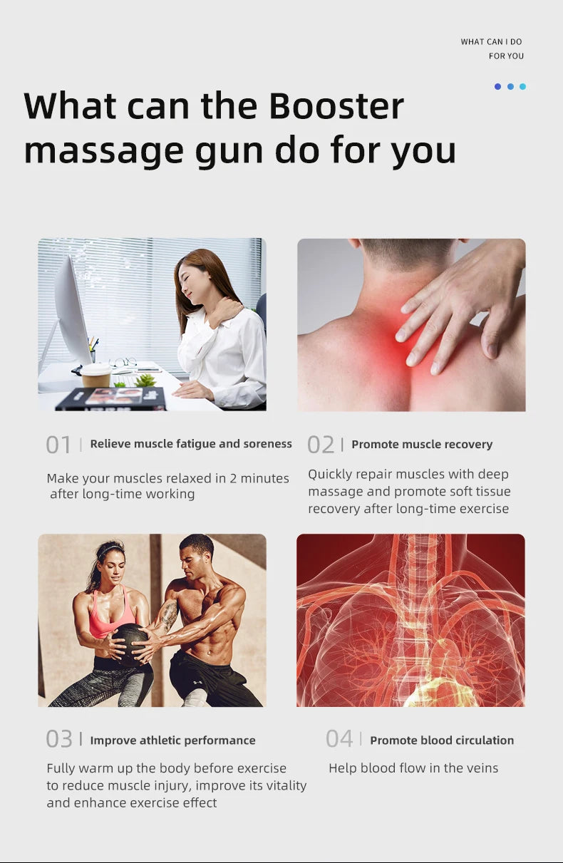 Booster M2-D Deep Tissue Massage Gun Portable Relaxation