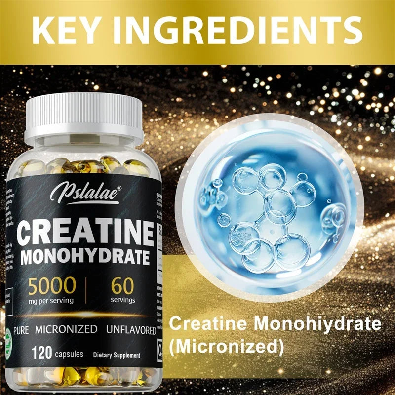 Creatine Monohydrate Capsules for Muscle Health