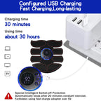 EMS Abdominal Muscle Stimulator USB Rechargeable Toning Trainer