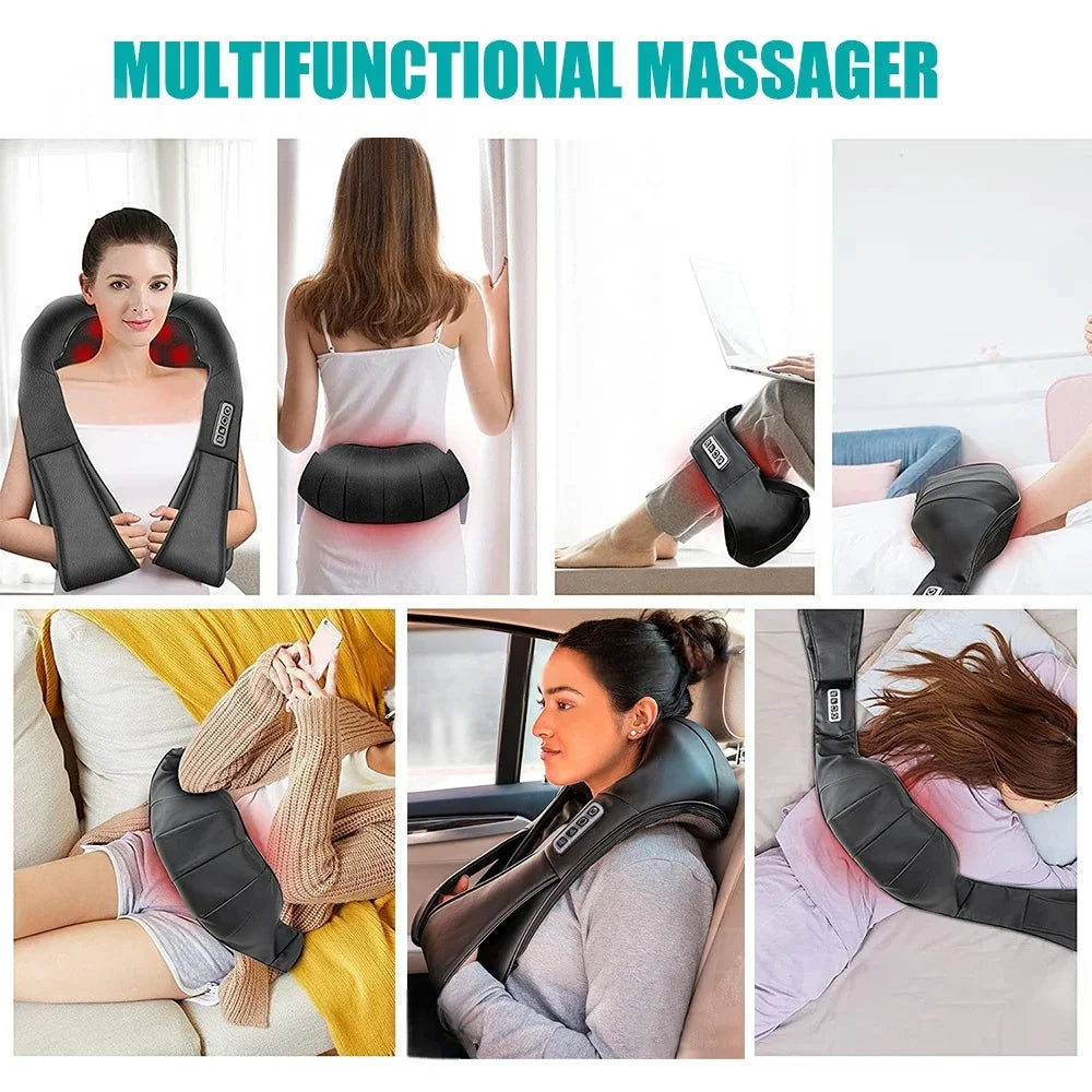 Shiatsu Neck and Shoulder Massager with Heat and Kneading