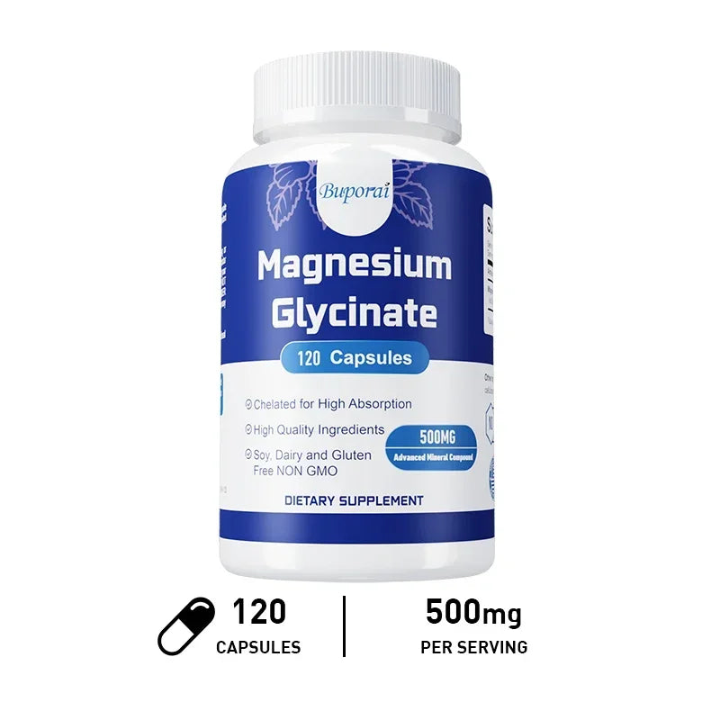 Magnesium Glycinate Supplement for Muscle and Nerve Health