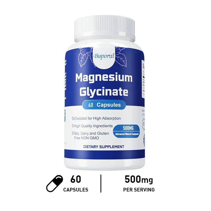 Magnesium Glycinate Supplement for Muscle and Nerve Health