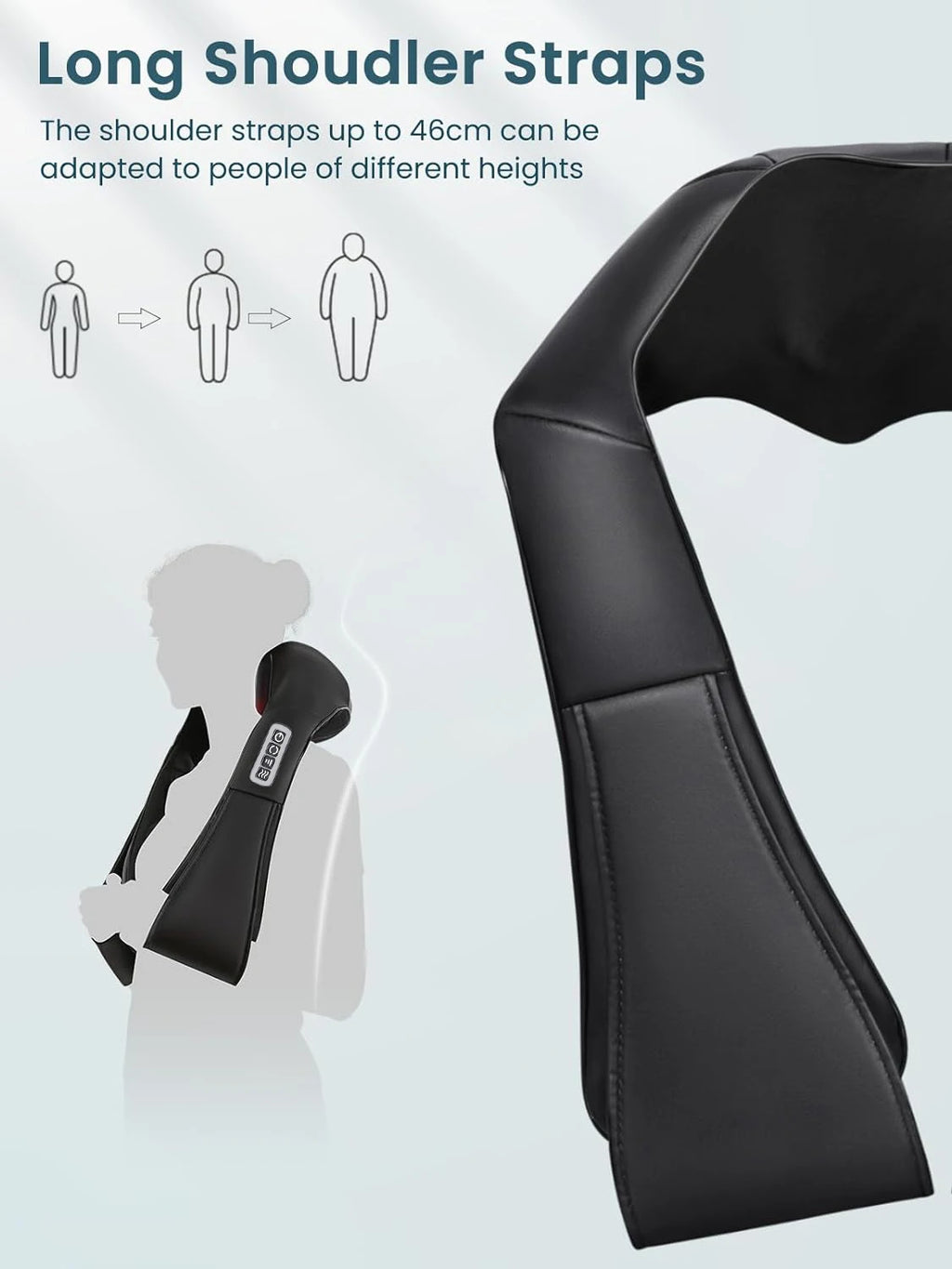 Shiatsu Neck and Shoulder Massager with Heat and Kneading