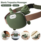 4D Neck and Shoulder Massager with PU Leather