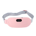 Pink Electric Waist Massage Heating Belt for Abdominal Relief