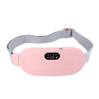 Pink Electric Waist Massage Heating Belt for Abdominal Relief