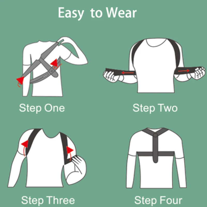 Adjustable Cotton Neoprene Back Posture Corrector Belt