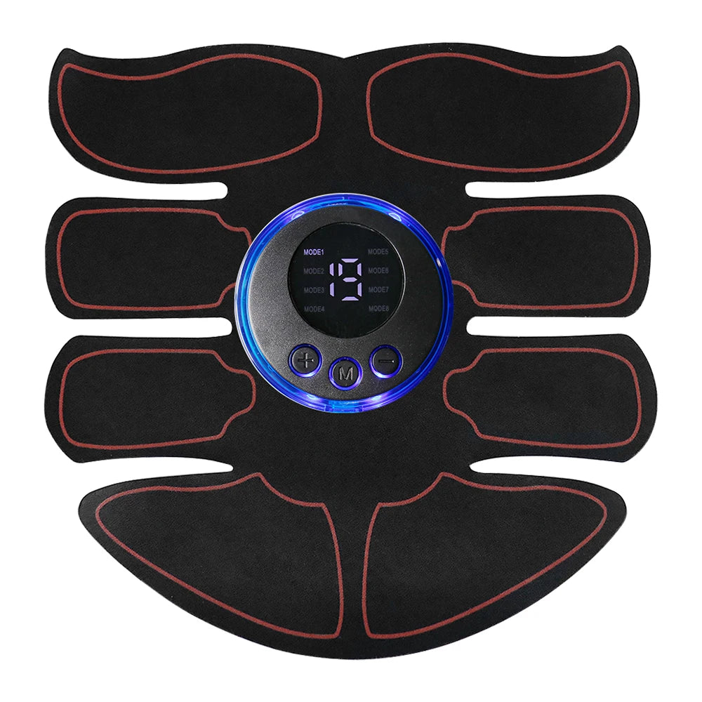 EMS Abdominal Muscle Stimulator USB Rechargeable Toning Trainer