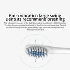 Electric Ultrasonic Toothbrush USB Charging Waterproof Adult