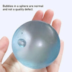 Blue Maltose Mochi Fidget Toy Soft Transparent Ball
