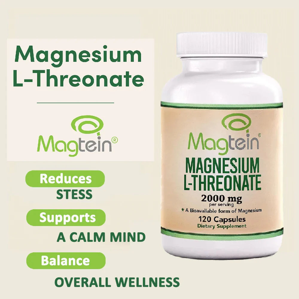 Magnesium L-Threonate Supplement 120 Capsules