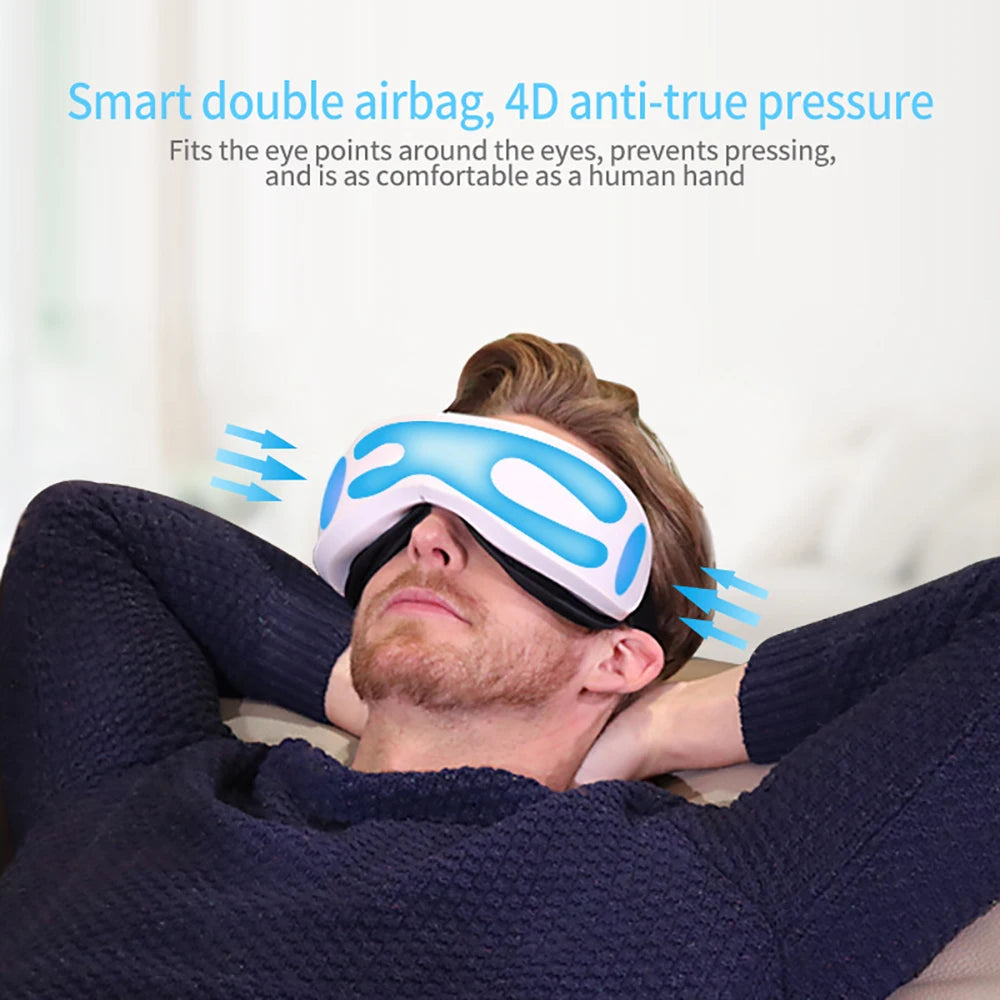 Smart Eye Massager with Bluetooth Music and Air Compression