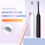 Electric Ultrasonic Toothbrush USB Charging Waterproof Adult