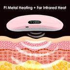 Pink Electric Waist Massage Heating Belt for Abdominal Relief