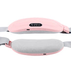 Pink Electric Waist Massage Heating Belt for Abdominal Relief