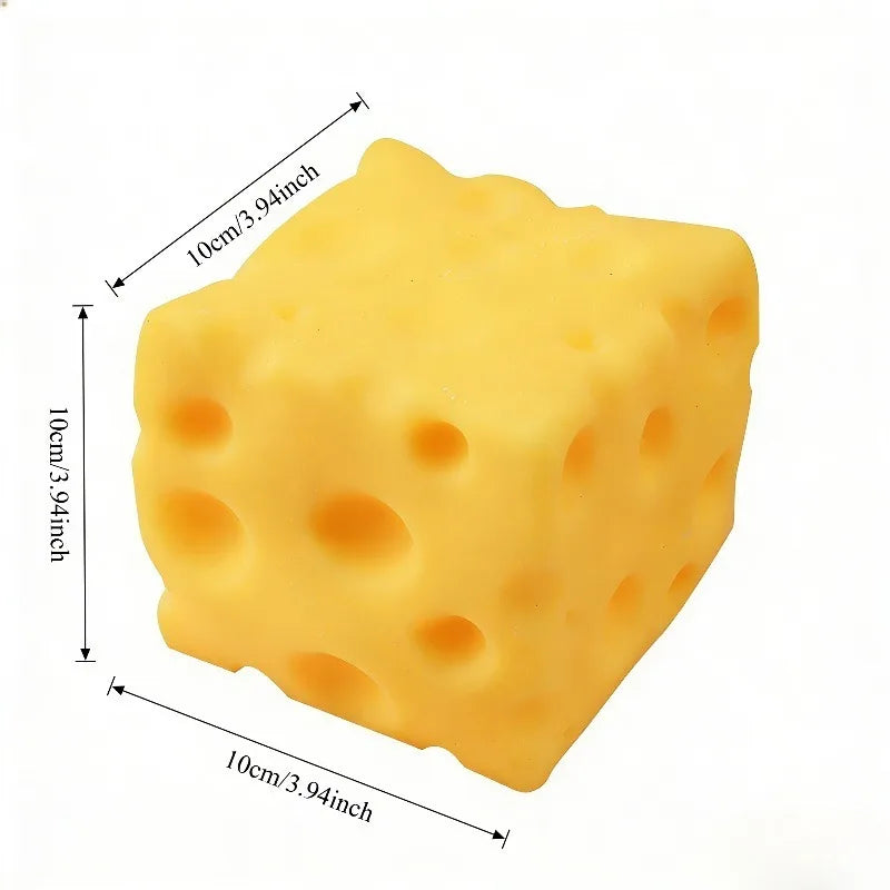 Extra Large Cheese Squeeze Toy - Slow Rebound Fidget Ball