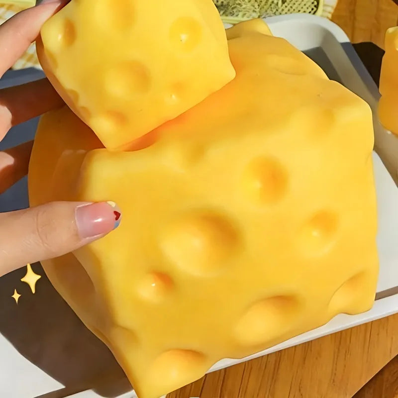 Extra Large Cheese Squeeze Toy - Slow Rebound Fidget Ball