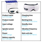 Smart Eye Massager with Bluetooth Music and Air Compression