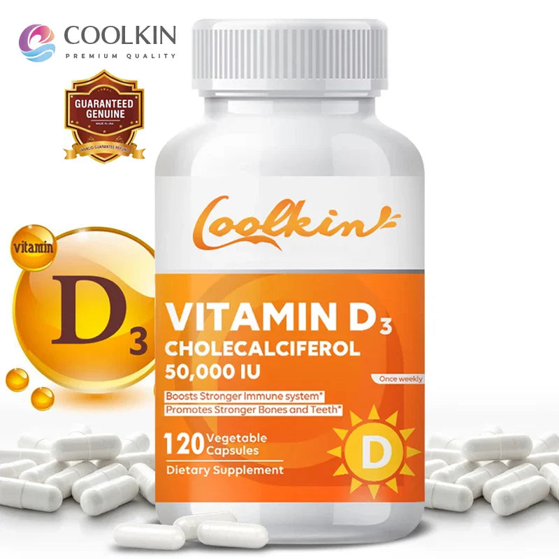 Vitamin D3 50000 IU - Supports Immune and Bone Health