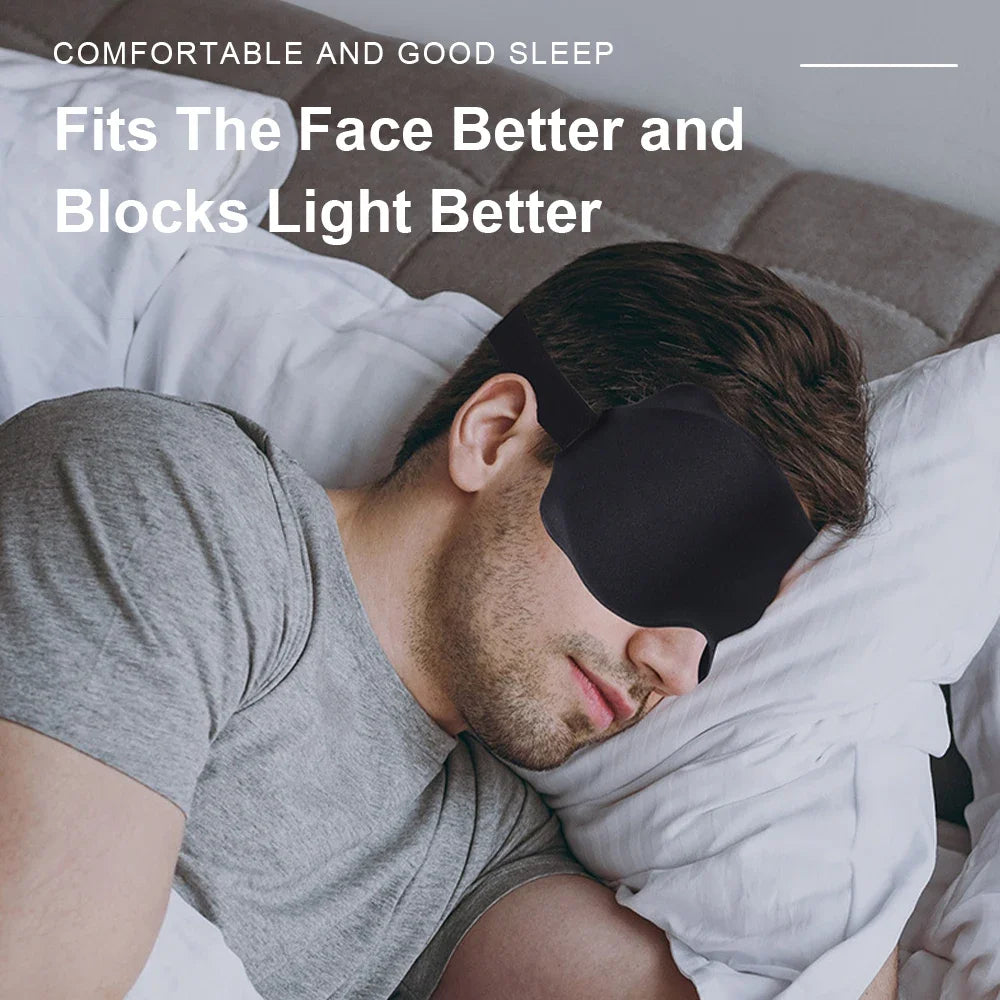3D Soft Padded Eye Mask for Light Blocking Sleep Aid
