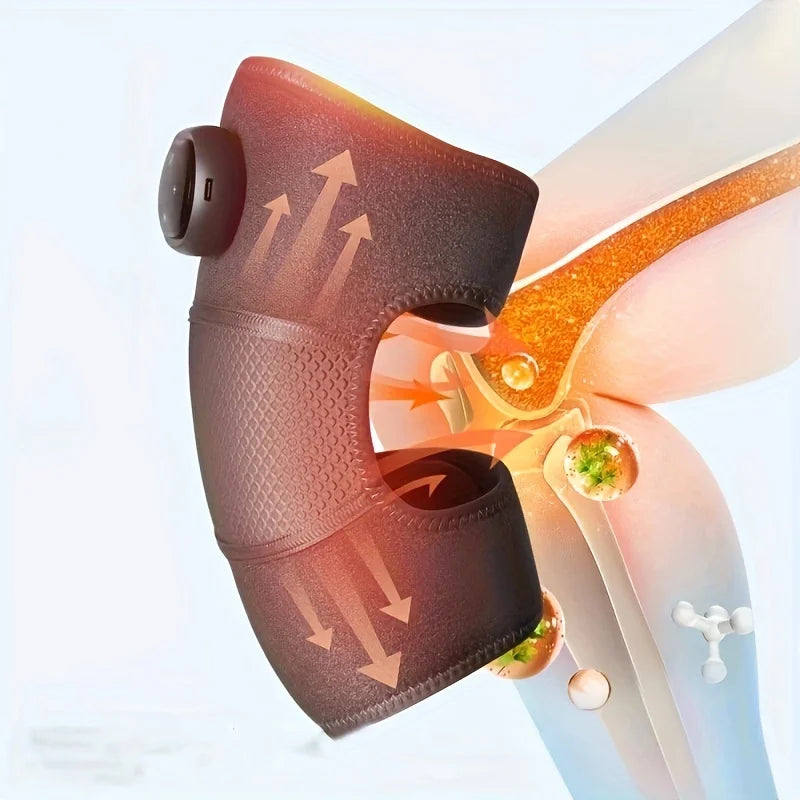 Heated Knee Massager with Adjustable Vibration and Heat