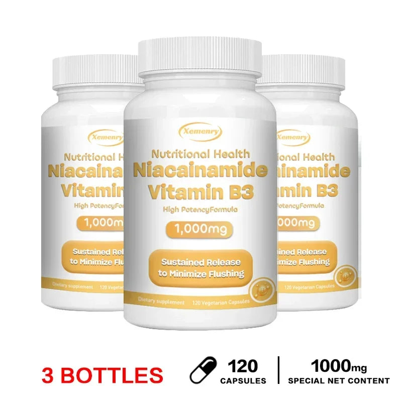 Niacinamide Vitamin B3 Capsules for Skin Health