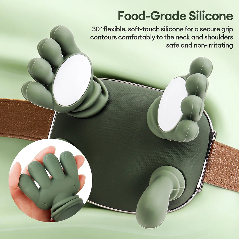4D Neck and Shoulder Massager with PU Leather