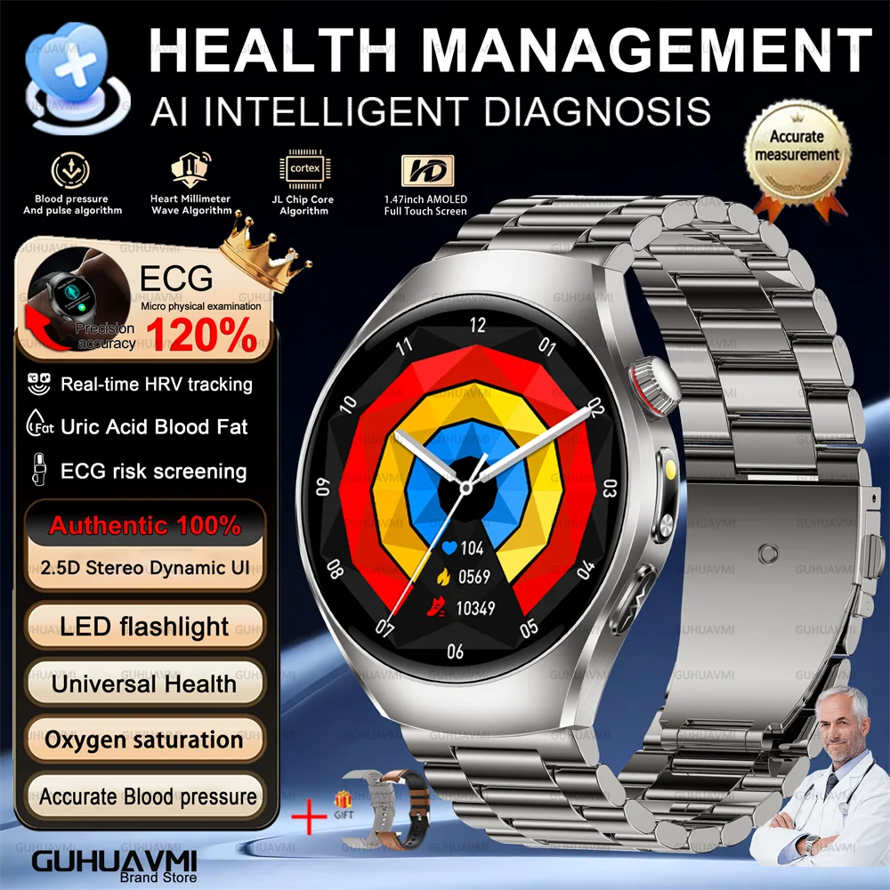 Health Smart Watch ECG PPG Bluetooth Call 24h Heart Rate