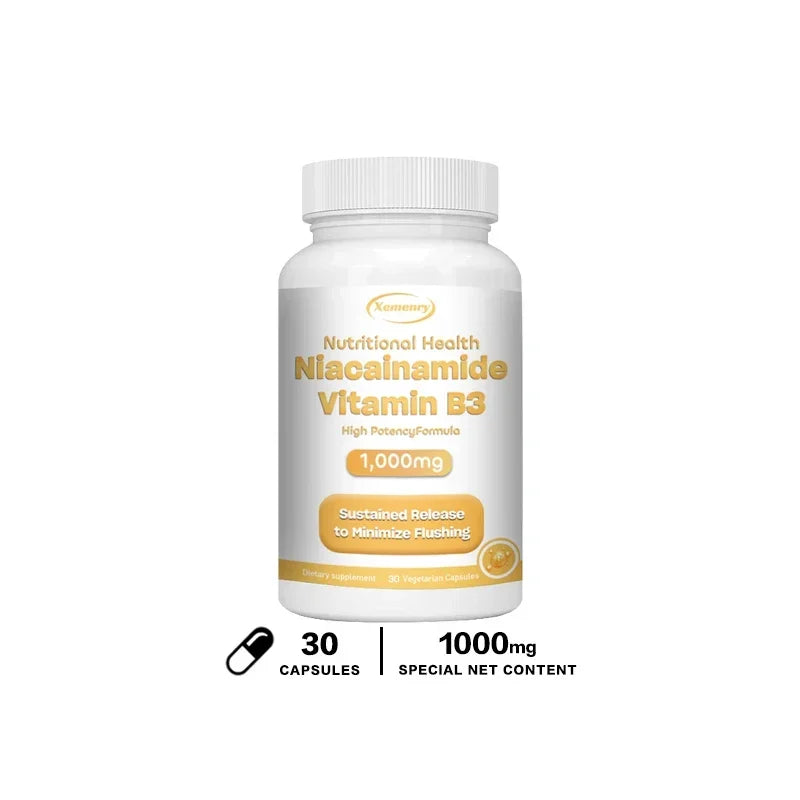 Niacinamide Vitamin B3 Capsules for Skin Health