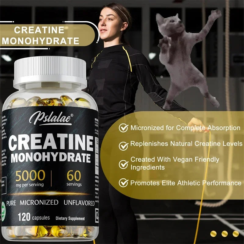 Creatine Monohydrate Capsules for Muscle Health