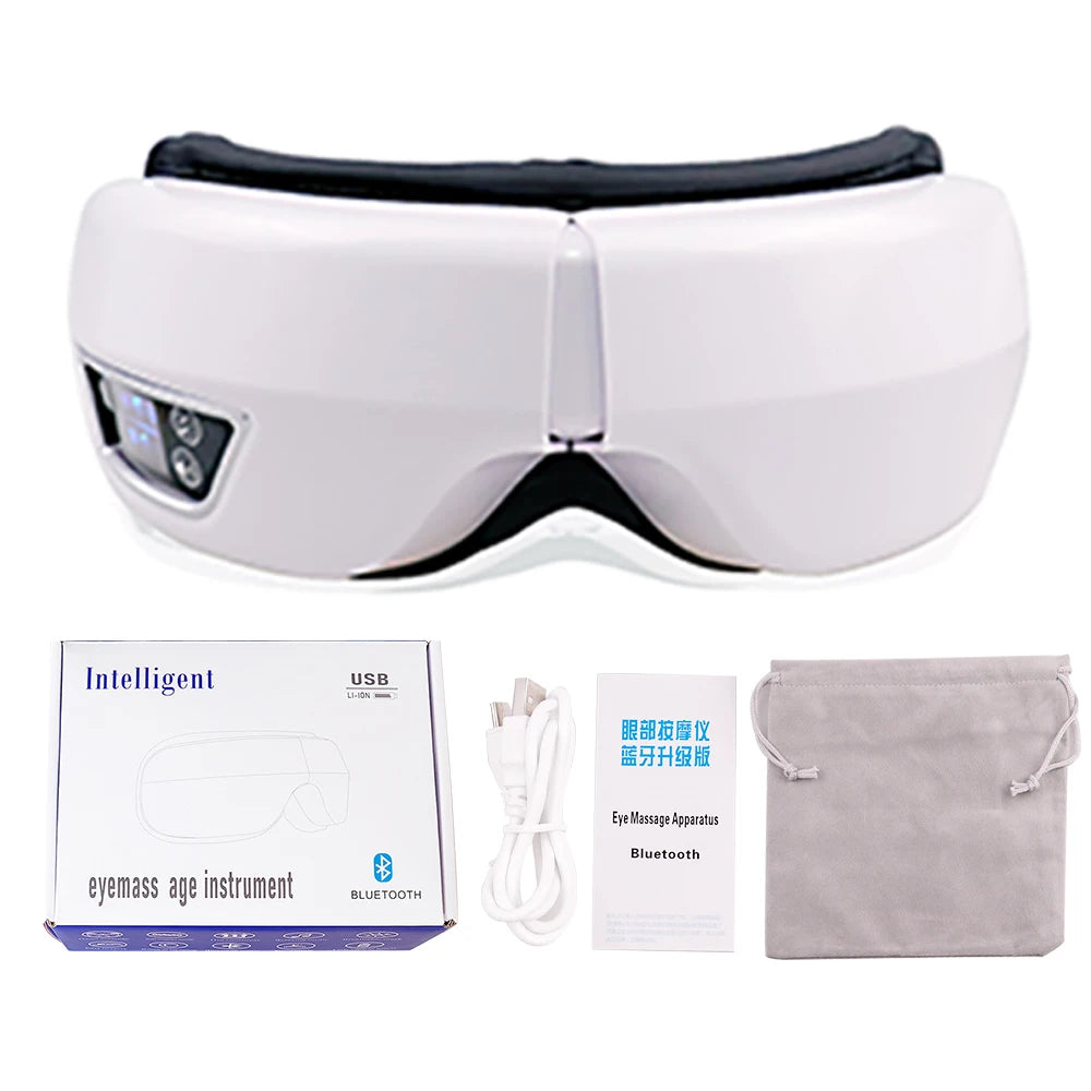 Smart Eye Massager with Bluetooth Music and Air Compression