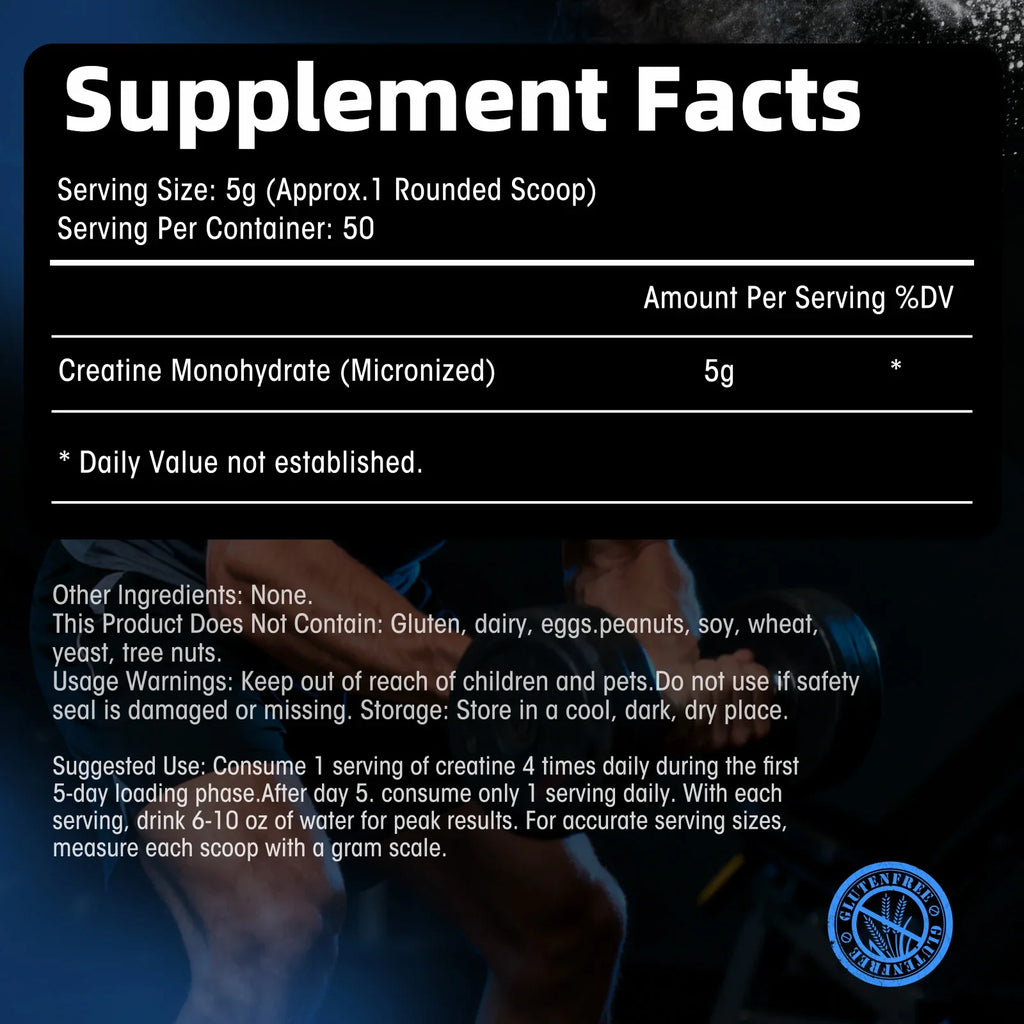 Minch Creatine Monohydrate 250G Adult Supplement