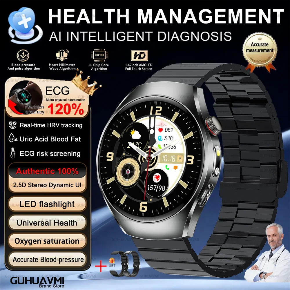 Health Smart Watch ECG PPG Bluetooth Call 24h Heart Rate