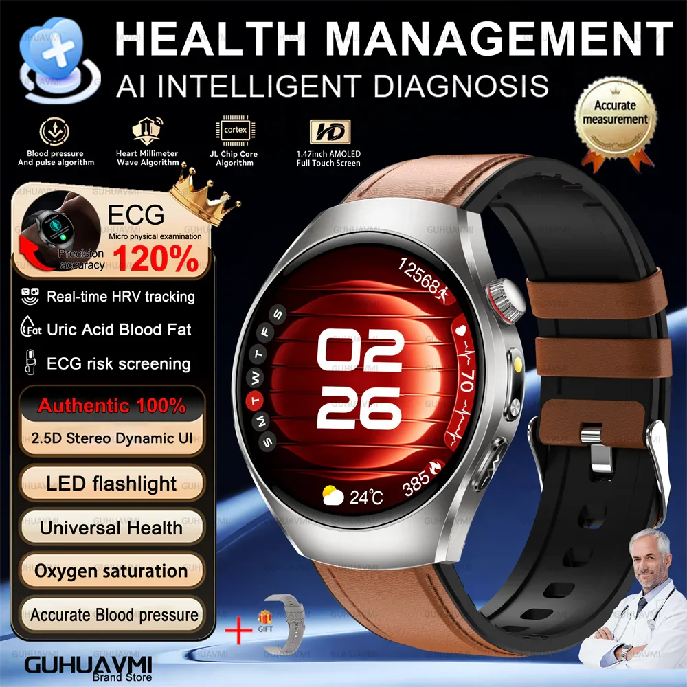 Health Smart Watch ECG PPG Bluetooth Call 24h Heart Rate