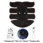 EMS Abdominal Muscle Stimulator USB Rechargeable Toning Trainer