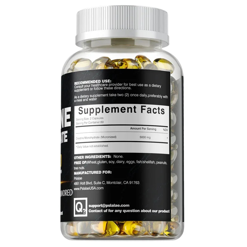 Creatine Monohydrate Capsules for Muscle Health