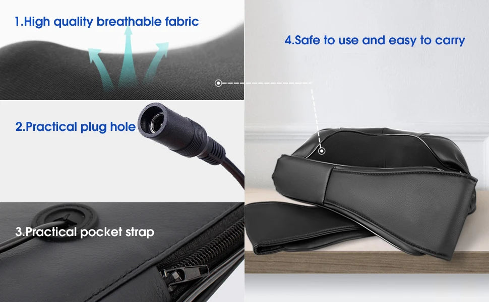 Shiatsu Neck and Shoulder Massager with Heat and Kneading