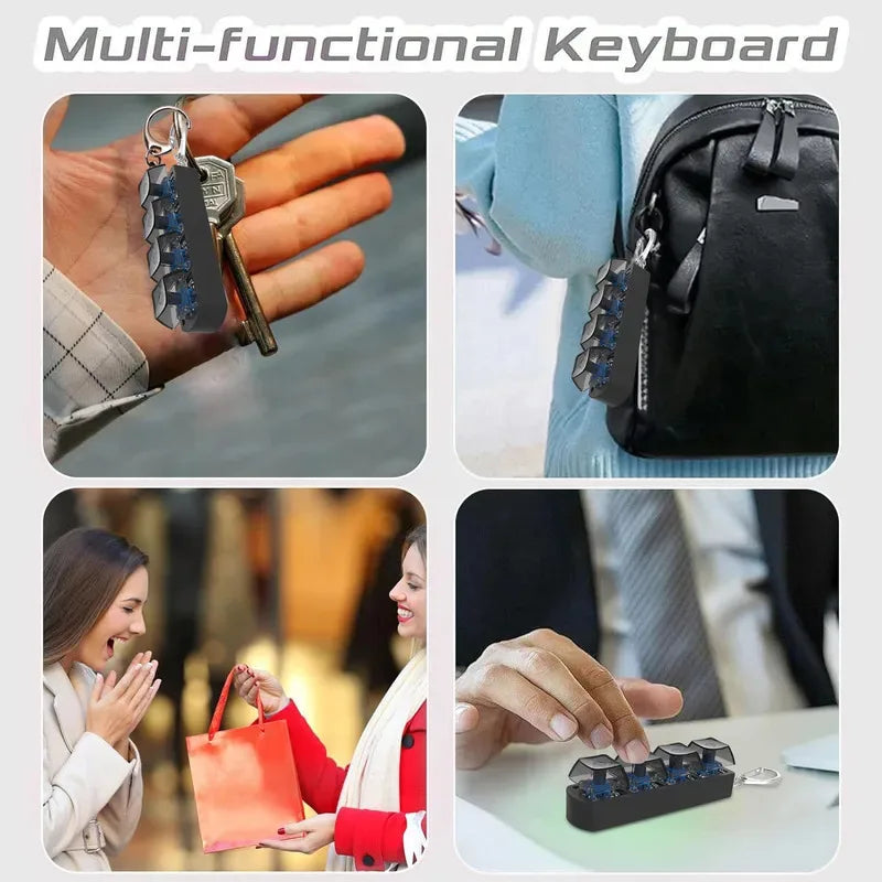 4Keys Mechanical Keyboard Anti-stress Keychain Toys