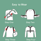 Adjustable Cotton Neoprene Back Posture Corrector Belt