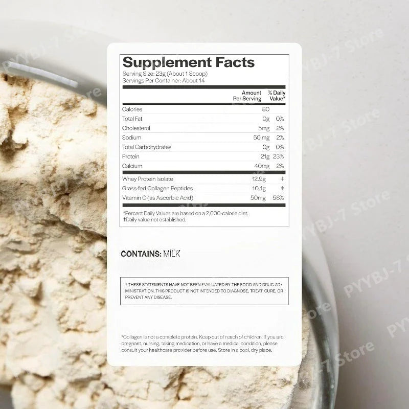 Unflavored Whey Protein Powder for Muscle Recovery