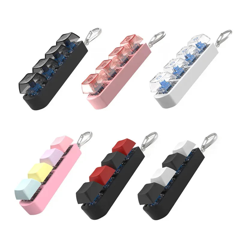 4Keys Mechanical Keyboard Anti-stress Keychain Toys