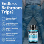 Probiotics Capsules for Men - Gut Health & Vitality Support