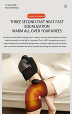 Heated Knee Massager with Adjustable Vibration and Heat