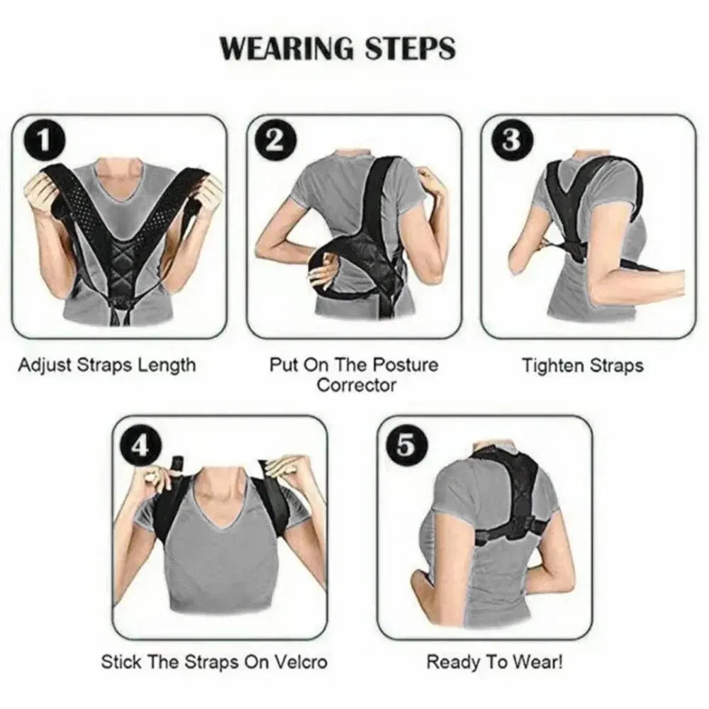 Back Posture Correction Belt Unisex Breathable Support