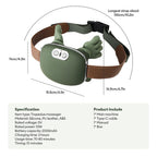 4D Neck and Shoulder Massager with PU Leather