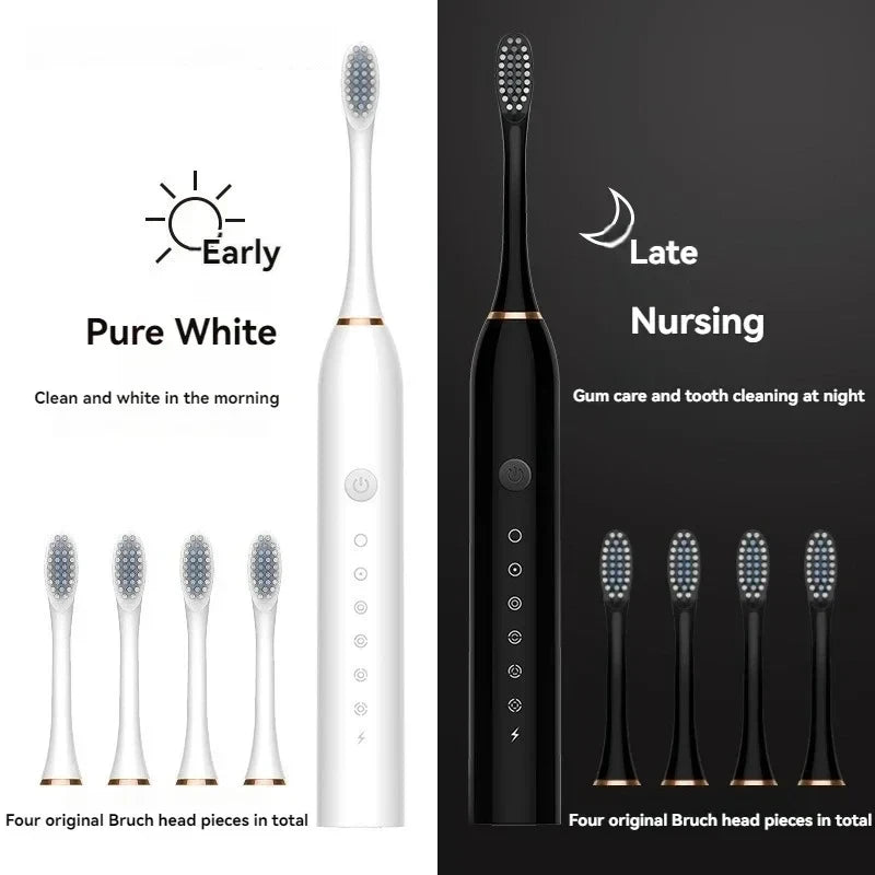 Electric Ultrasonic Toothbrush USB Charging Waterproof Adult