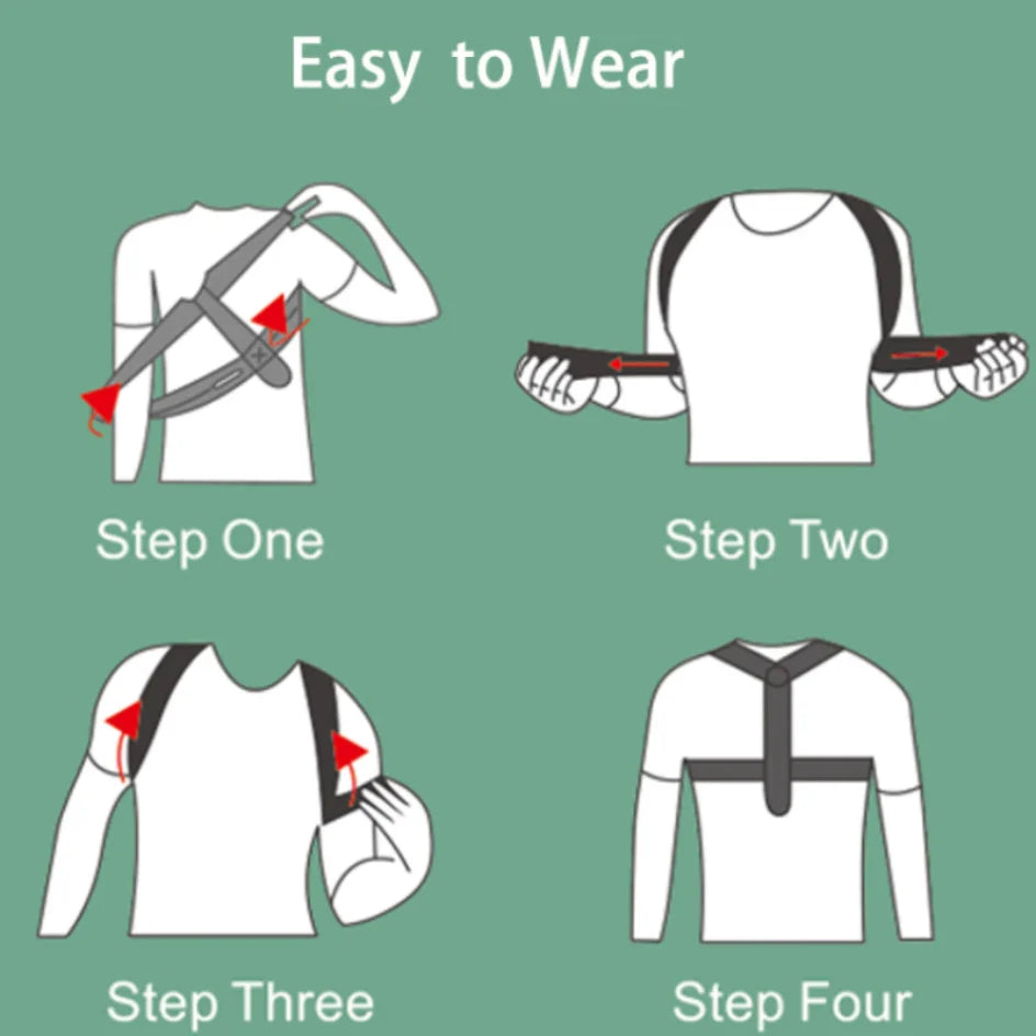 Adjustable Cotton Neoprene Back Posture Corrector Belt