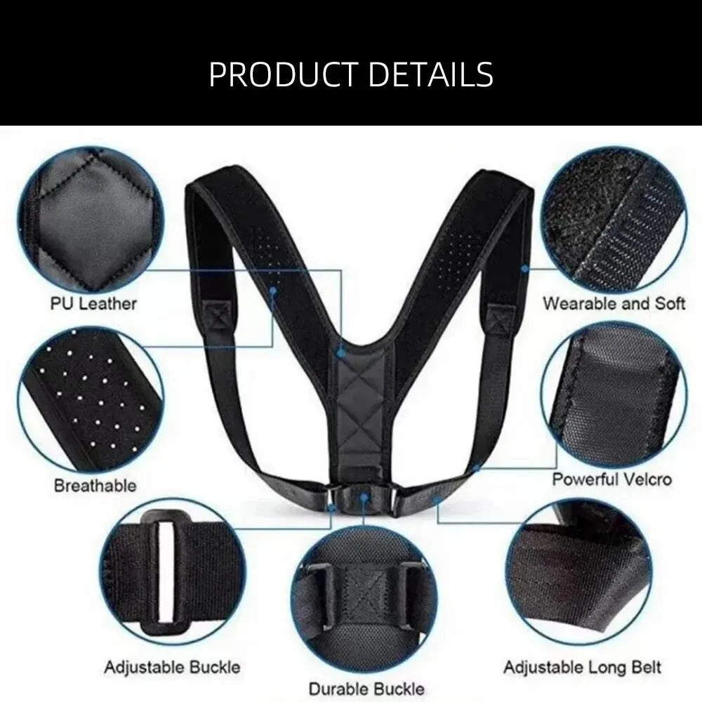 Back Posture Correction Belt Unisex Breathable Support