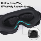 3D Soft Padded Eye Mask for Light Blocking Sleep Aid